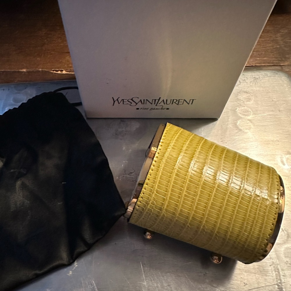 Yves, Saint Laurent Ombre Chartruese Cuff bracelet
